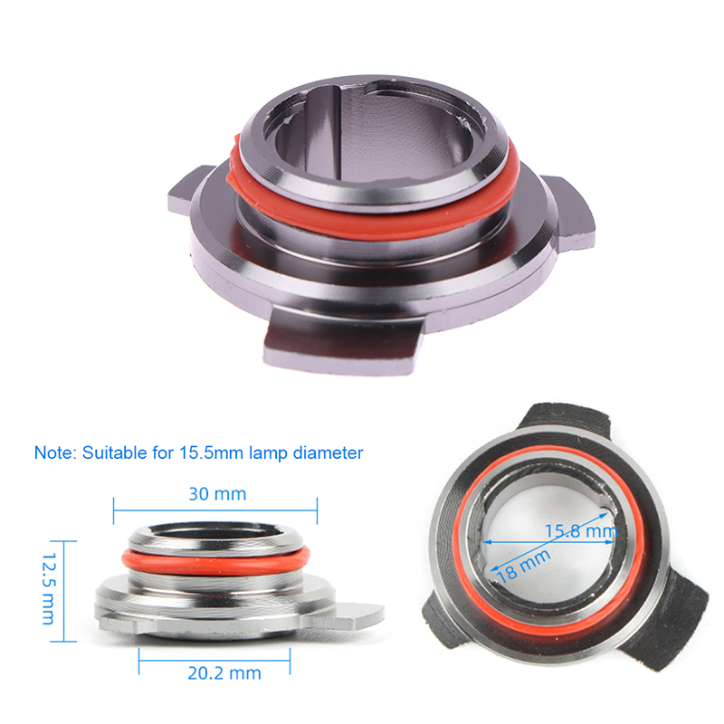 Adaptador de Base para bombilla de faro LED de coche, soporte de enchufe HB4/HB3/H11/H7/H4/H3/H1, Clips de sujeción para lámpara de cabeza, 1 unidad