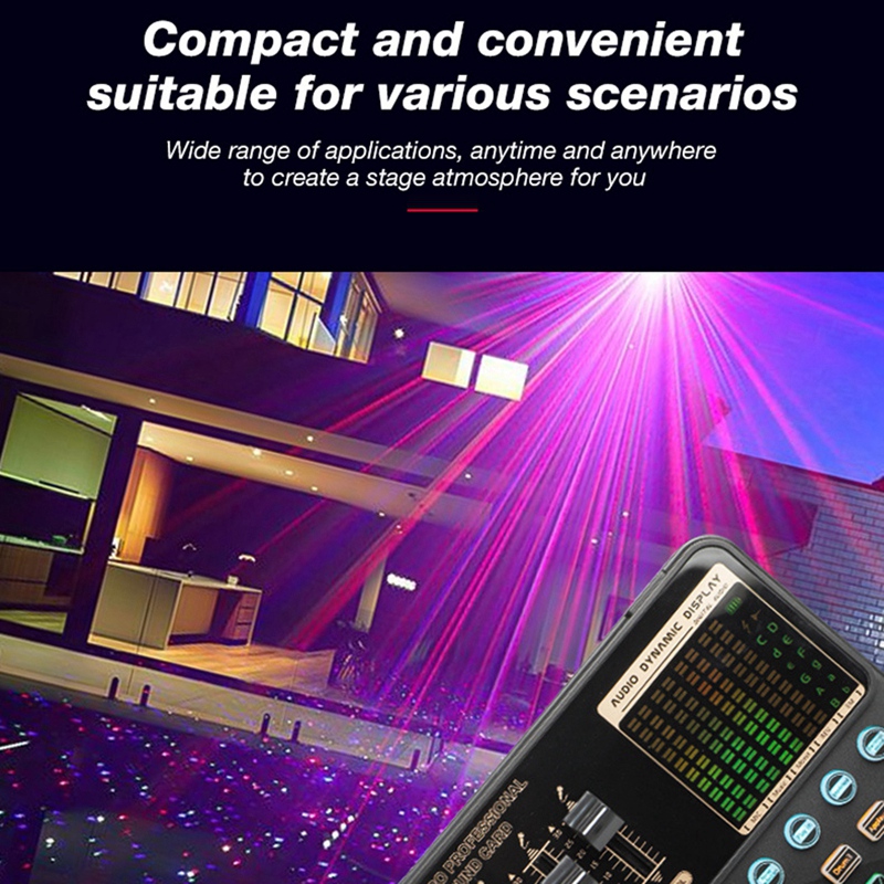 -V10 PRO Sound Card for PC Computer Phone Karaoke Live Singing Gaming Bluetooth Wireless Accompaniment