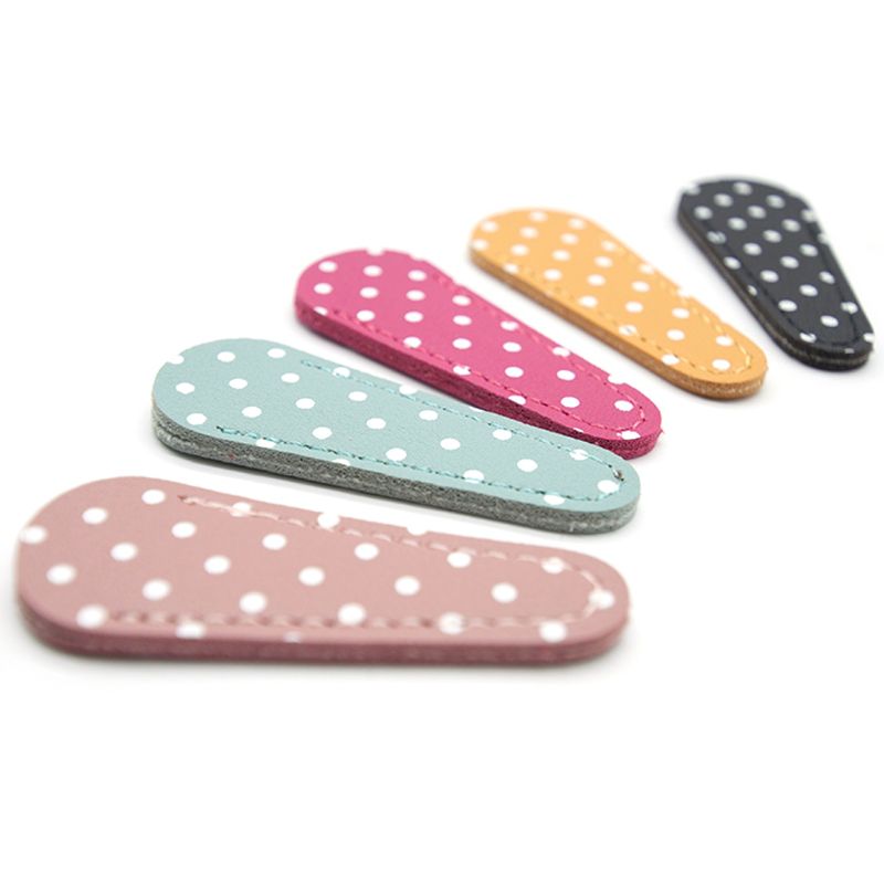 Funda para tijera bordada de cuero PU, funda para tijera de peluquería y barbería