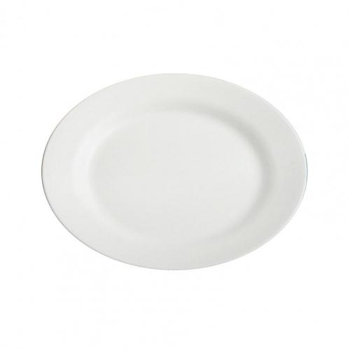 Shockproof Anti-scratch Food Plate Plastic Practical Heat-resistant Dinner Plate for Home: Beige  28cm