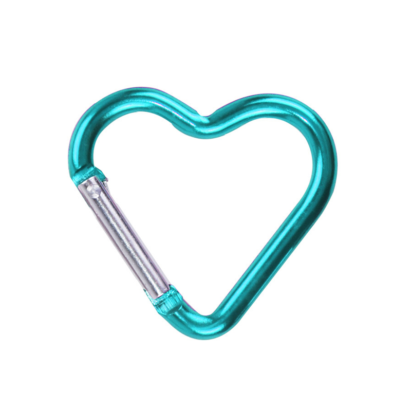 1/2/5pcs Sleutelhanger Mini Karabijnhaak Aluminium Gesp Lente Karabijnhaak Karabijnhaak Clip Sleutelhangers Outdoor Camping accessoires: Sky Blue / green