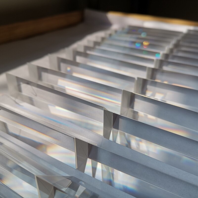 25 * 25 * 85 rechthoekige prisma's materiaal  k9 refractieprisma's optisch glas reflecterende prisma fabriek maatwerk