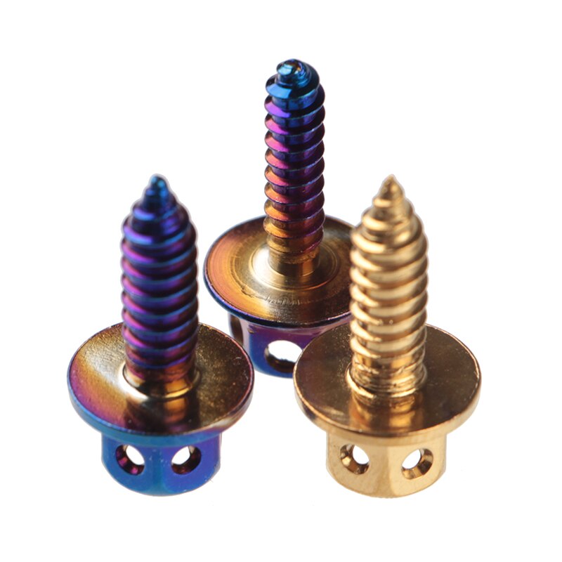 Blue plated 304 stainless steel outer hexagonal screw hollow big head flange self-tapping screw M5×15mm color screw