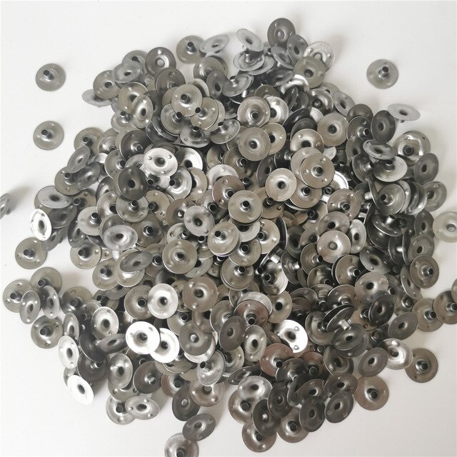 100pcs/lot 12.5mm Metal Candle Wick Self Centering Sustainers Tabs Base Diy Candle Making Candle Wick Base: 100PCS