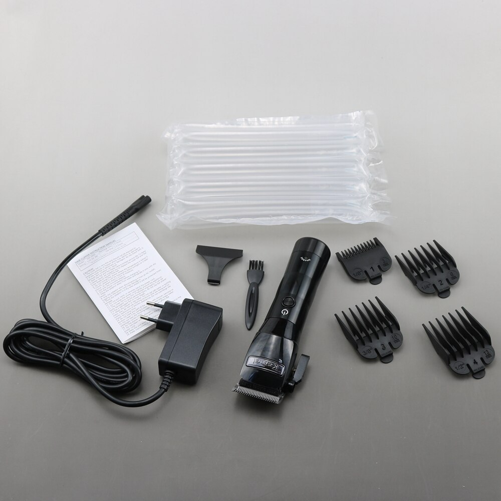 Cord cordless hair clipper hair trimmer barber beard trimer electric hair cutting machine rechargeable haircut tool: with bubble bag