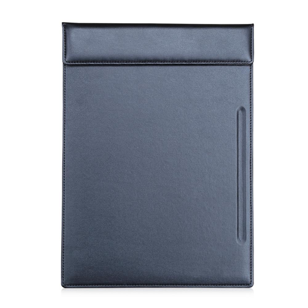 A4 A5 A6 Paper File Folder PU Leather Document Clipboard for Meeting Report Magnetic Drawing & Writing Pad Menu Clip Board: 1916 A4 black
