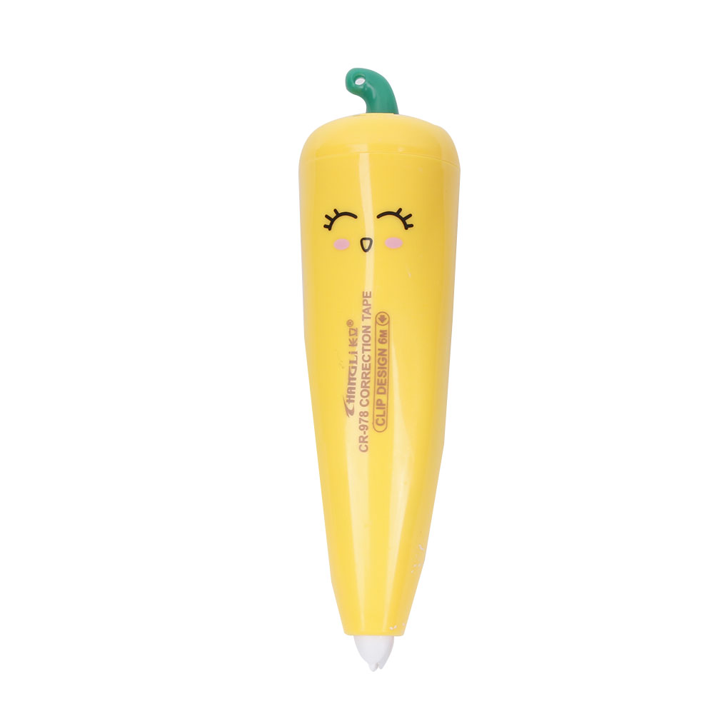 Leuke Cartoon Peper Vorm Correctie Tape Student Briefpapier Kantoor Schoolbenodigdheden Kleur Willekeurige: chili