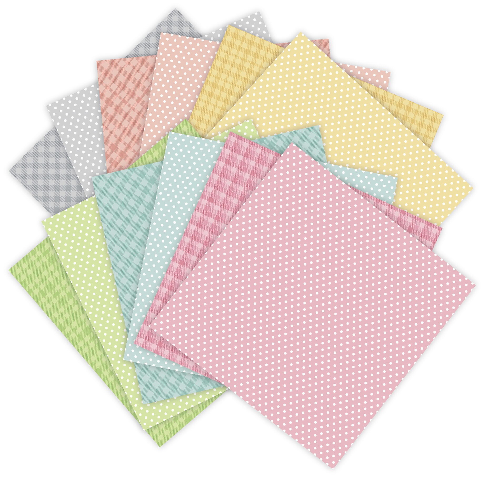 Spring colour Scrapbooking paper pack of 24 sheets handmade craft paper craft Background pad 426