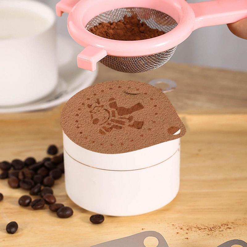 Kaffee Latte Cappuccino Barista ziehen Blumen schablonen Kuchen Vorlagen Druck Lahua bilden verschiedene aufbringen DIY zurück kunst Schablonen