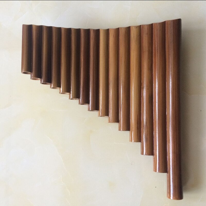 SevenAngel Handgemaakte Rechterhand 15 Buizen Bamboe Panflute Sleutel van G Houtblazers Fluit Xiao Folk Muziekinstrumenten leidingen Dizi