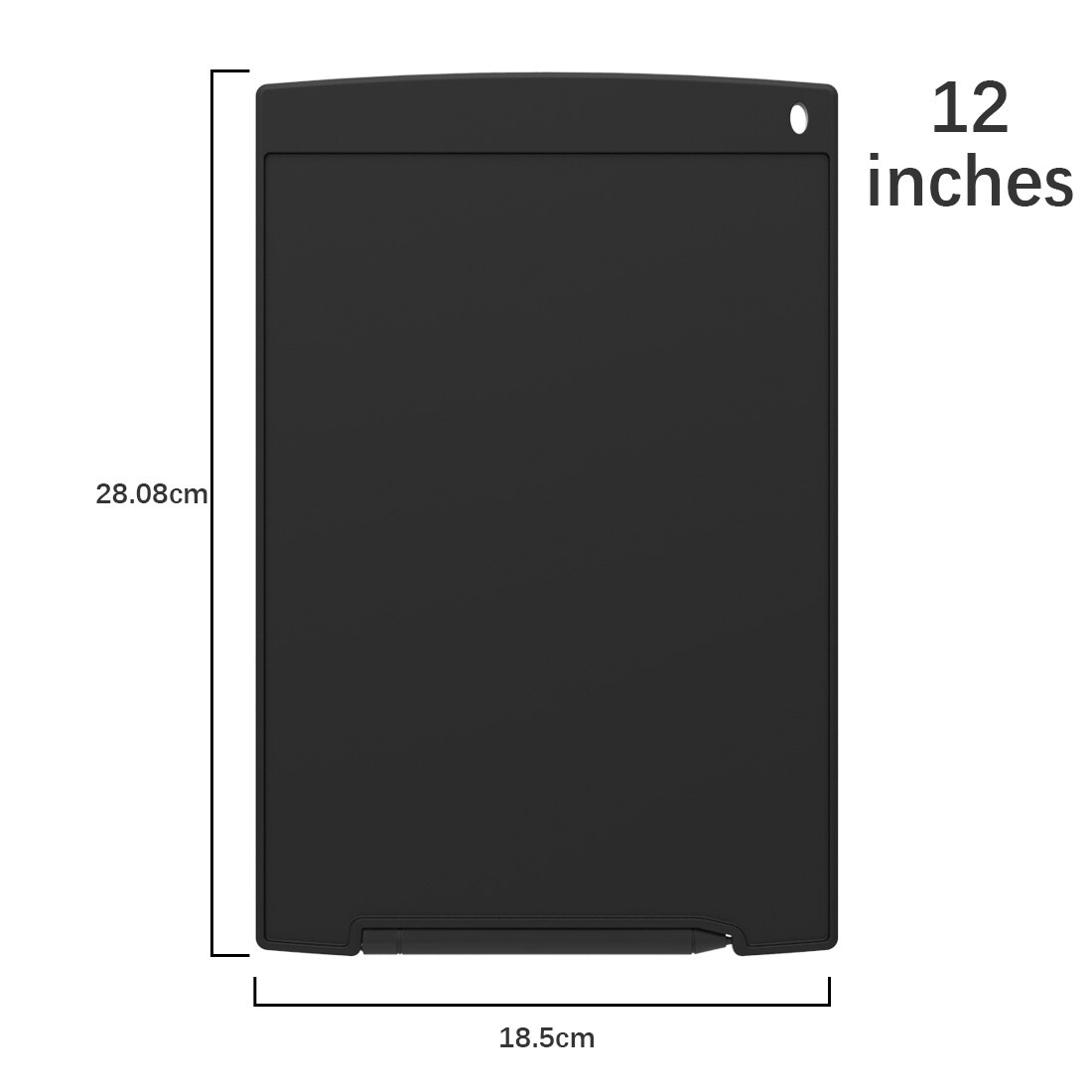 Digitale Tekening Tablet 8.5 "12" Lcd Schrijven Tablethandwriting Pads Elektronische Tablet Board Ultradunne Board Met Pen: 12 inches black