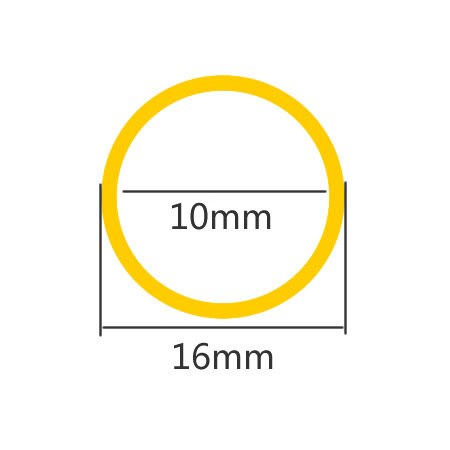 H62 brass tube pipe,outer diameter 16mm , wall thickness,inner 14/13/12/10/8mm,copper pipe,Capillary Hollow brass tube: OD16 ID10 / 245mm