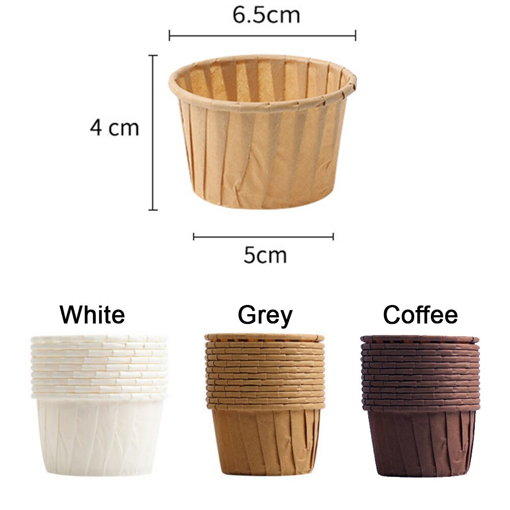 50 Uds papel para pastelitos taza de aceite de hornear taza bandeja de boda, caso Caissettes de Muffin envoltura de papel
