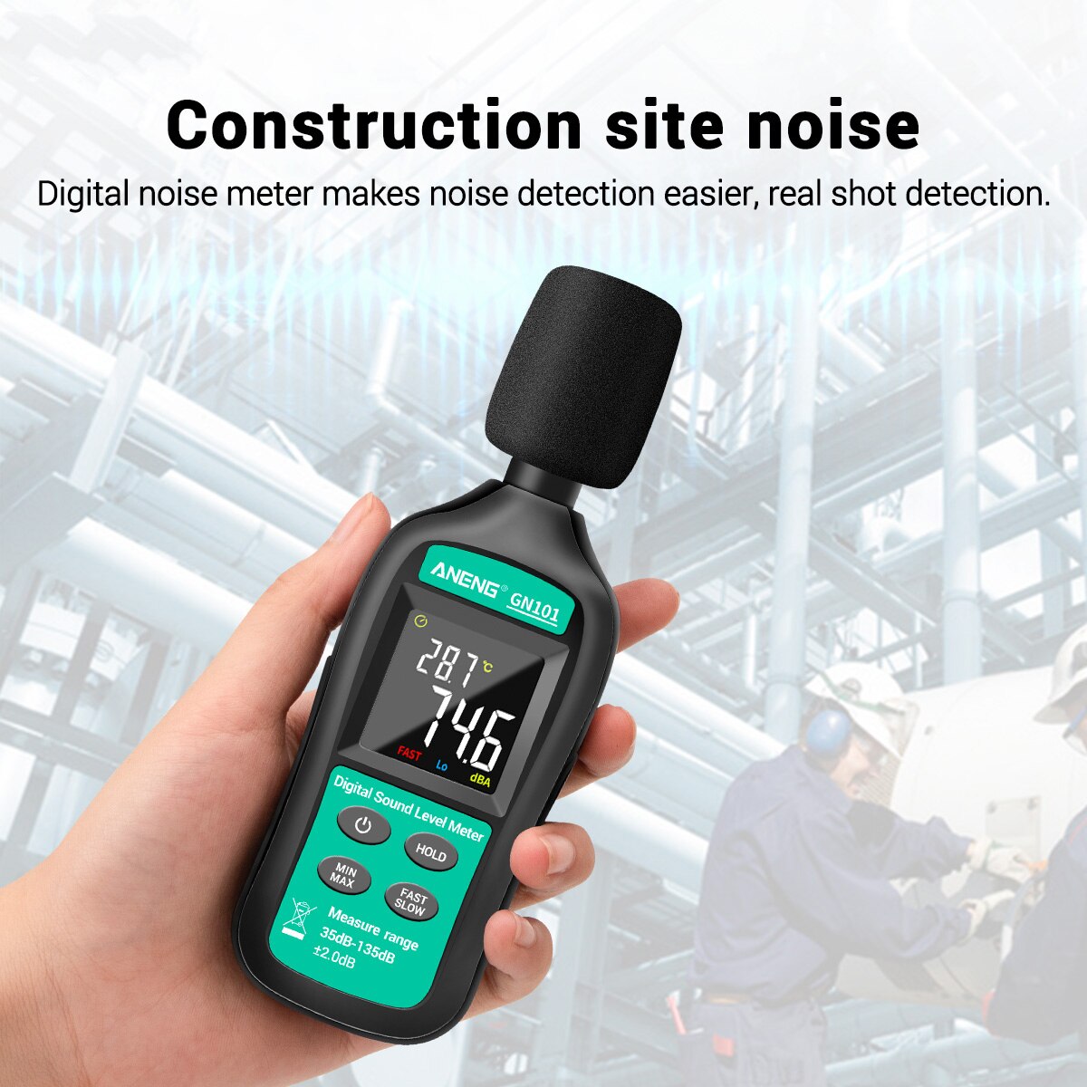 ANENG Digital Noise Meter 35db-135db Decibel Meter... – Grandado