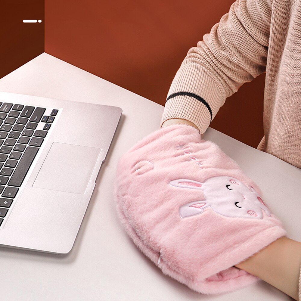 Ogrzewacz dłoni nagrzewnica ręczna USB 3 biegi regulowana temperatura miękki pluszowy podgrzewany elektrycznie ciepłe podgrzewane dłonie podkładka ocieplająca torba