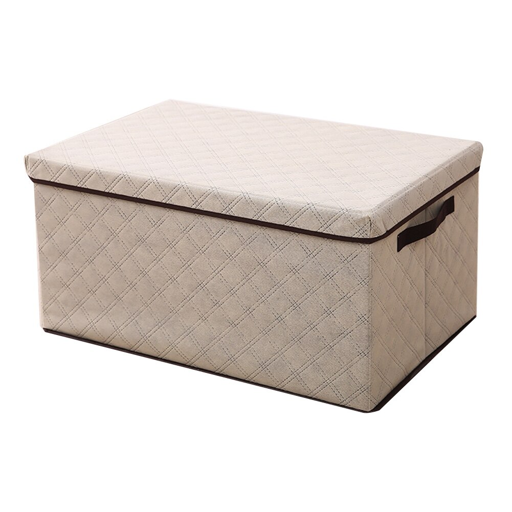 Storage Box Fabric Folding Large Clothes Storage Box Storage Box Organizing Box Clothes Storage Artifact: Beige