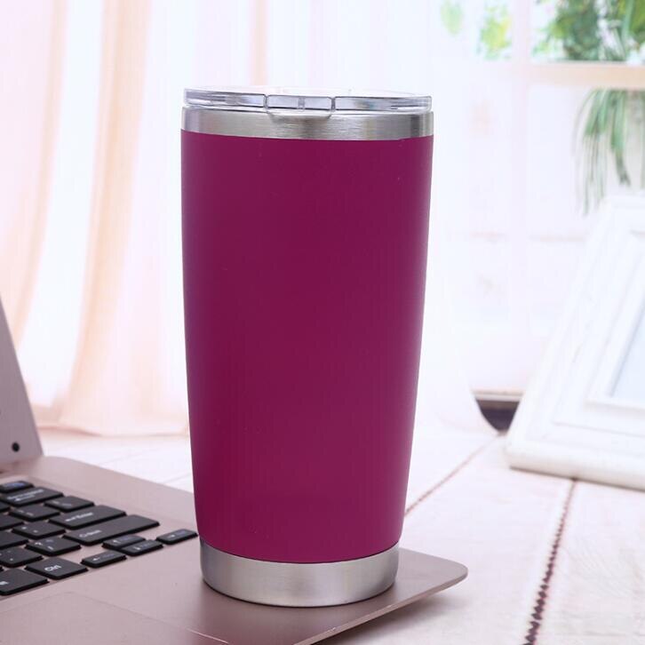20 unzen Edelstahl Vakuum Isolierte Becher mit Deckel-Doppel Wand Reise Becher Wasser Kaffee Tasse für Eis Trinken & heißer Getränke: 7