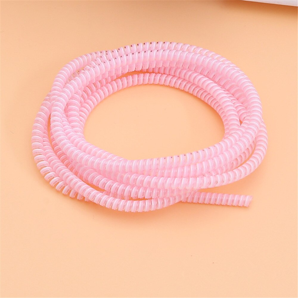 1Pc kabel spiralny USB Protector dla Iphone słuchawki odporne na kurz Winder 1.4M Earpods ochrona liny wiosna sznurka słuchawki pokrywa: 11