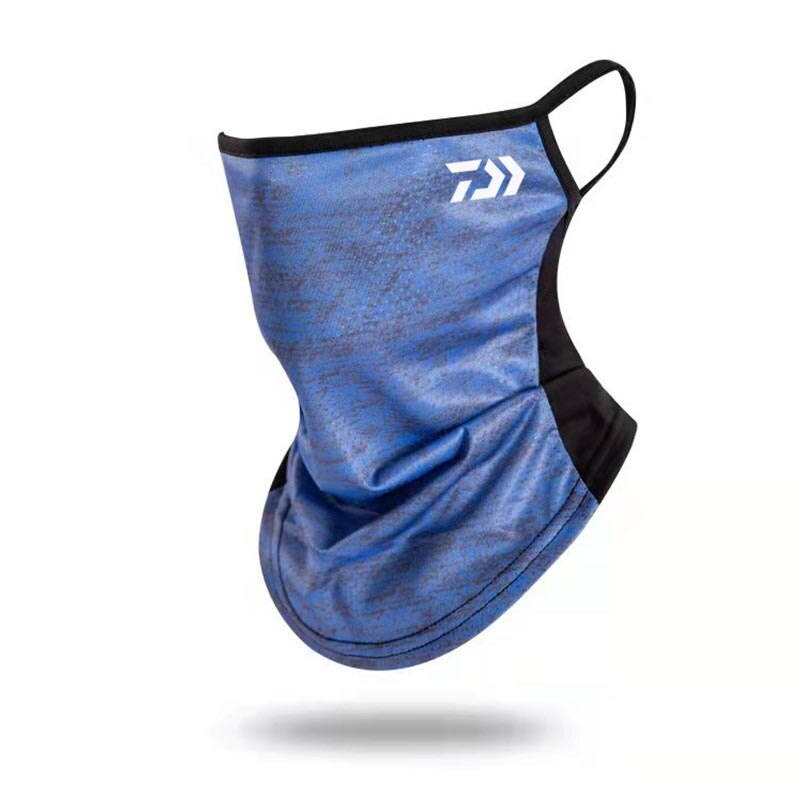 Ice Silk Fishing Mask Windproof Scarves Mesh Hanging Ears Outdoor Sports Casual Unisex Hiking Riding Mask: xuancaishenlanbai