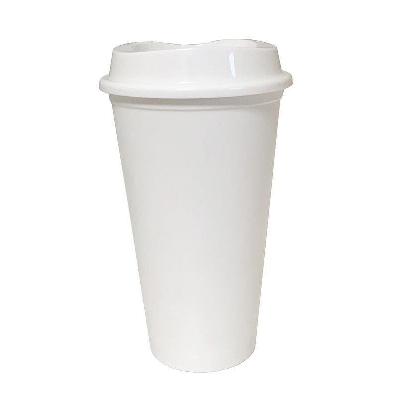 5pcs Color Changing Reusable Cold Cup Tumblers Reusable Discoloration Bottle With Straw Drinkware Plastic My Drink Bottle: 1pcs unchange white