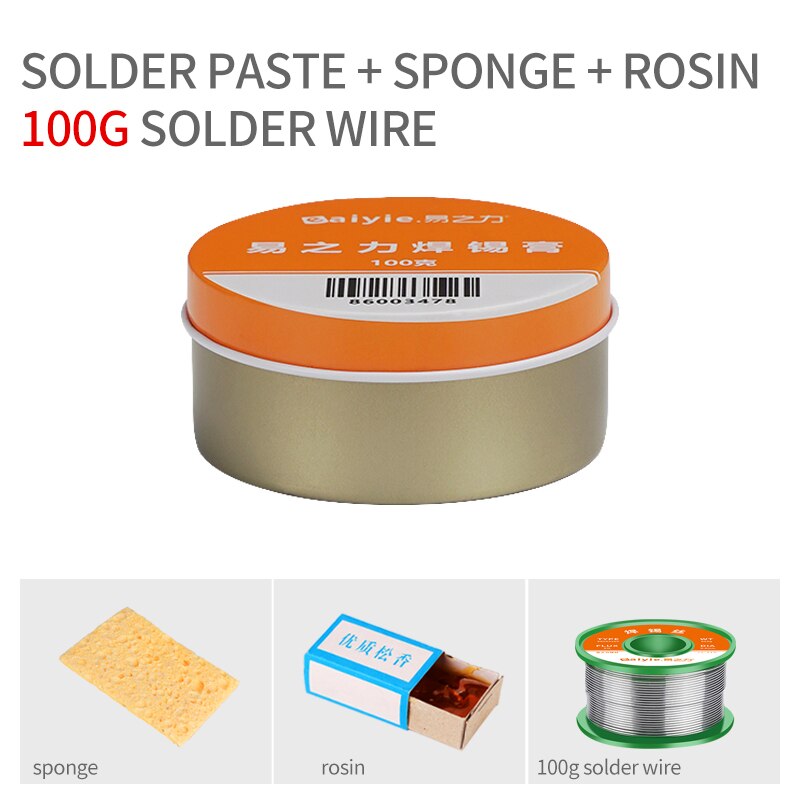 Soldering Paste Mild Rosin Environmental Soldering Paste Flux Parts Welding Soldering Gel Tool for Metalworking Low temperature: 100