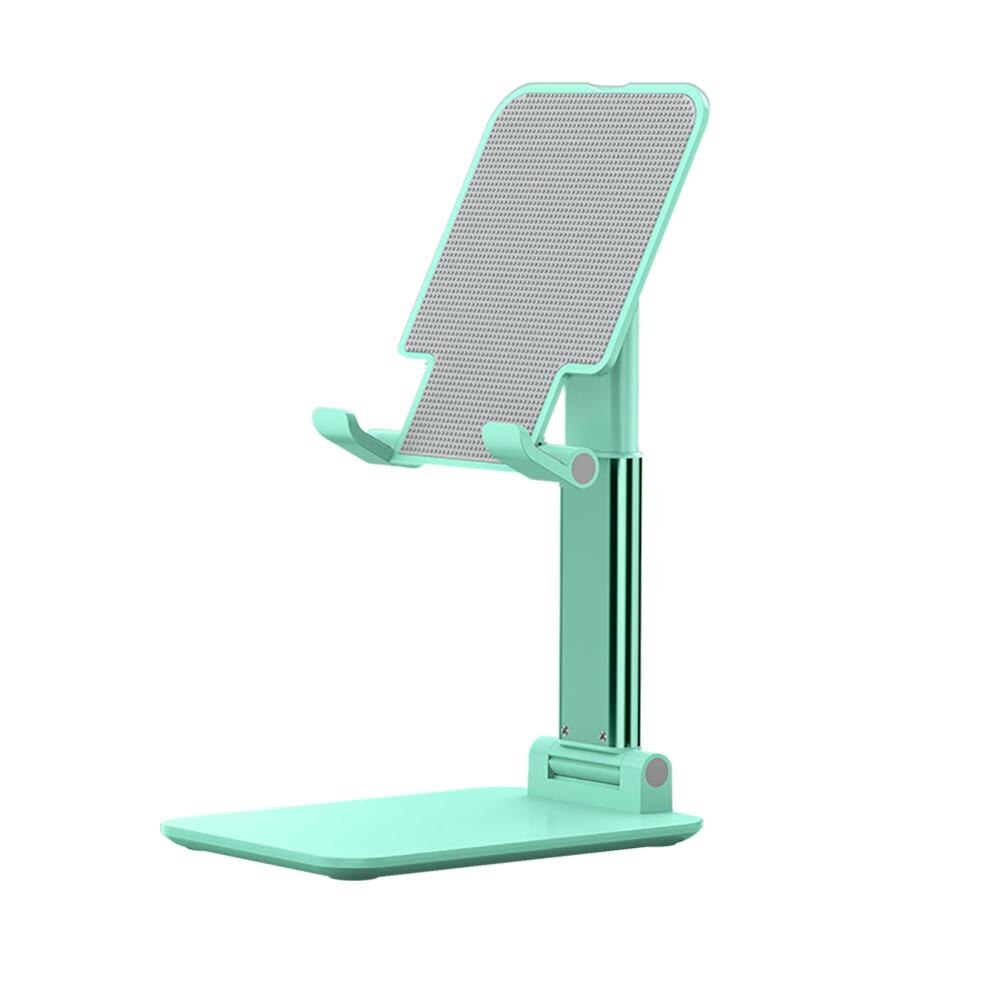 Adjustable Cell Phone Desk Stand Holder Aluminum Desktop Portable Universal Holder Mount Cradle Bracket for Phone Tablet: Green