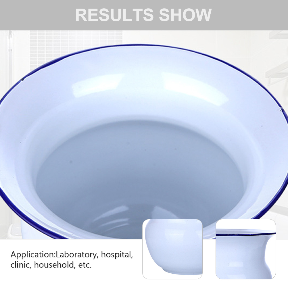 1 pz casa addensato vaso da camera per anziani semplice Spittoon smalto incinta secchio per urina Kid toilette camera da notte pentola con coperchio
