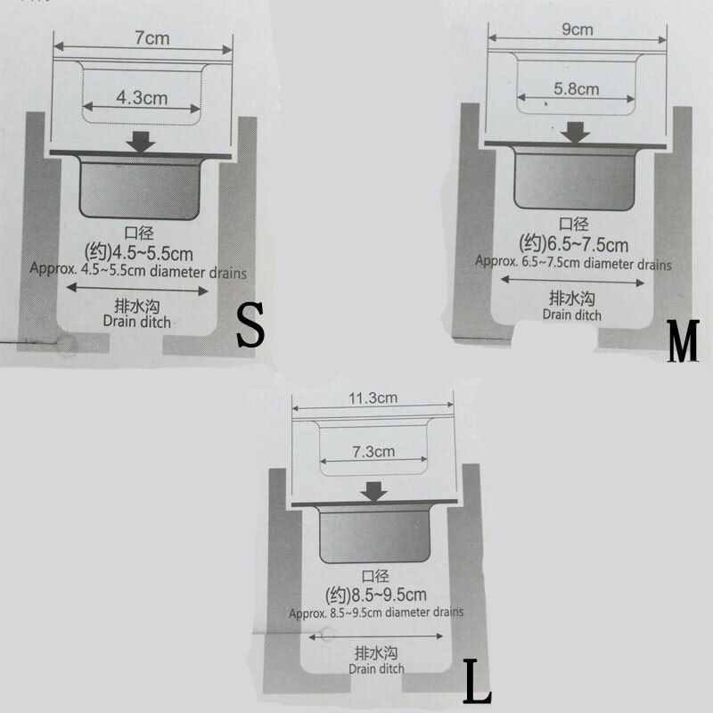 7 Cm/9 Cm/11 Cm Gootsteen Zeef Afvoer Gat Filter Val Metalen Gootsteenzeefje Rvs bad Wastafel Afvoer Afval Screen