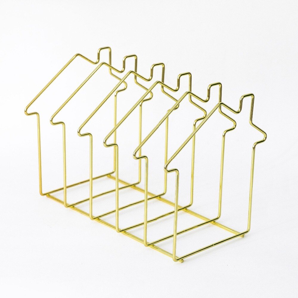 1 pcs Gold/Rose Gold H Shape Electroplated Bookend Desk Organizer Desktop Office Home Bookends Book Holder Black Book Stand