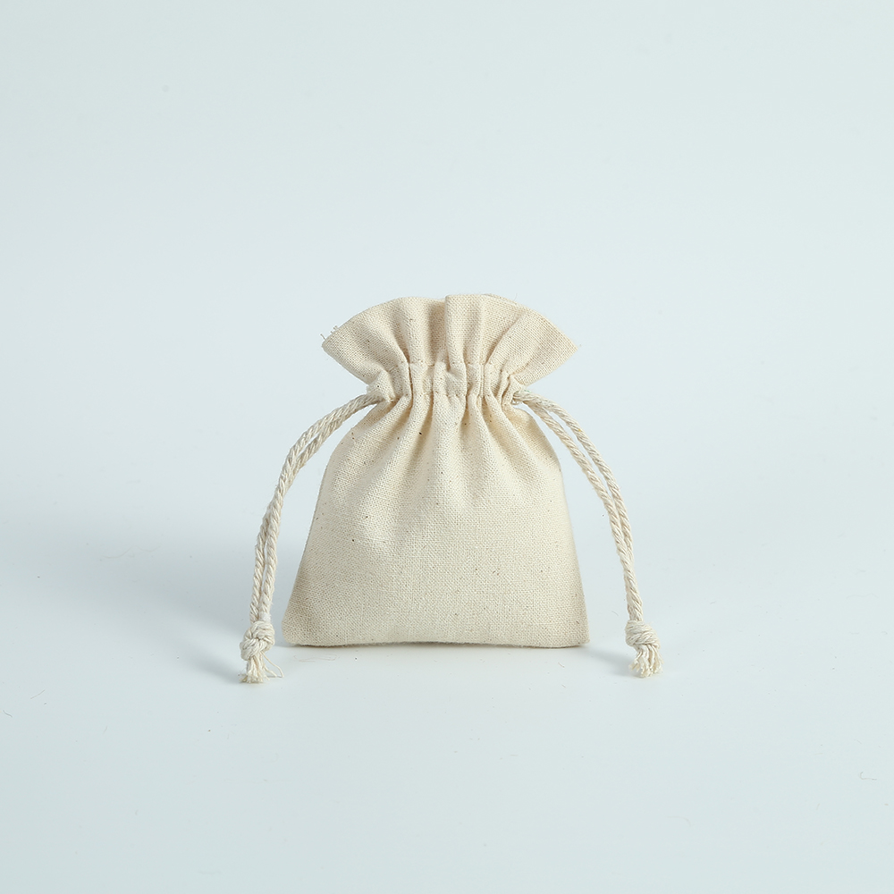 10 Uds. Bolsas de de lona de yute de arpillera de algodón Natural para joyería, collar, pendiente, anillo, bolsa organizadora de jabón, recuerdo de boda y Navidad