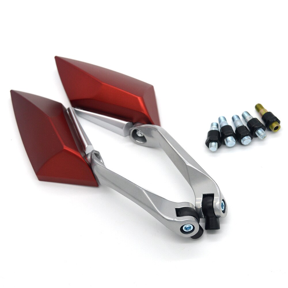 5 colores empuñaduras de aluminio vista Universal motocicleta espejo retrovisor modificado