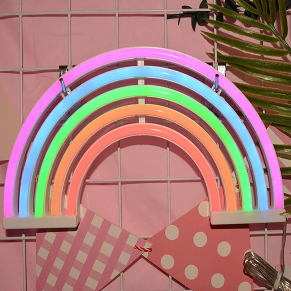 Rainbow Decor Neon Light Lamp Muur Decor Kerst Neon Lamp Buis Voor Dorm Party Decor Creëren sfeer