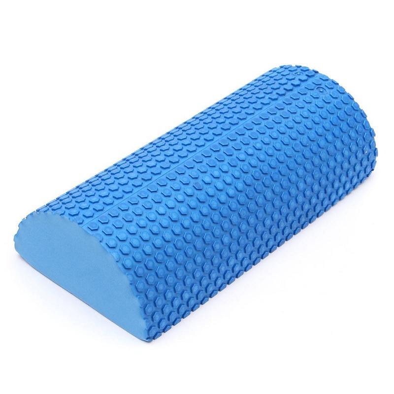 Blue Yoga Blokken Eva Foam Yoga Roller Pilates Fitness Half Ronde Foam Roller Met Massage Floating Point 30cm 45 Cm 60 Cm