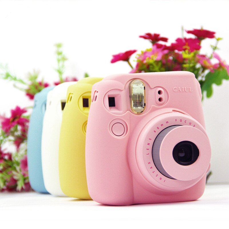 Instant Camera Bag Case Voor Fujifilm Instax Mini 9 Mini 8 8 + Case Classic Noctilucent Jelly Kleuren camera Skin Cover