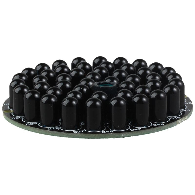LED IR infrarrojo de 940nm 48 Uds IR LEDs Invisible en noche de luz para la exposición Junta iluminador de infrarrojos CCTV Accesorios