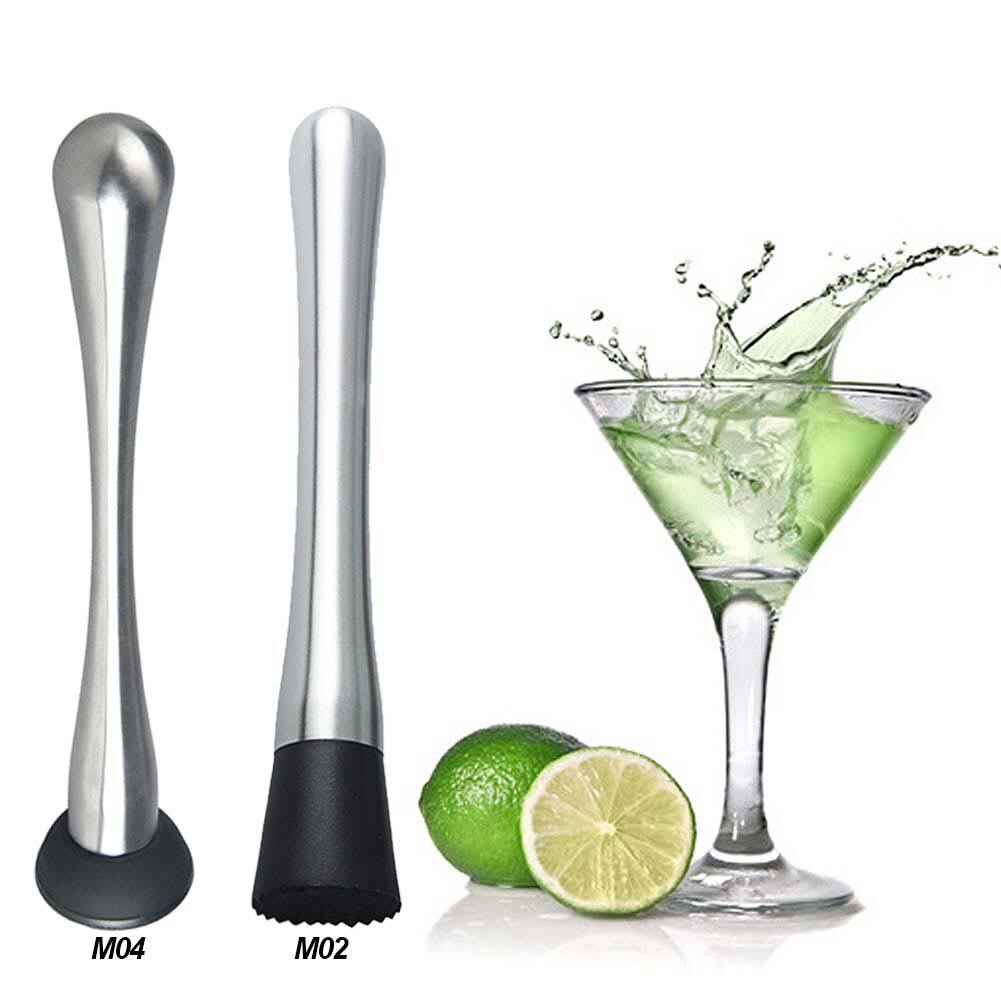 Muddler Rvs Bar Mixer Bar Mojito Cocktail DIY Drinken Fruit Muddler Verpletterd Ijs Bar Tool DTT88