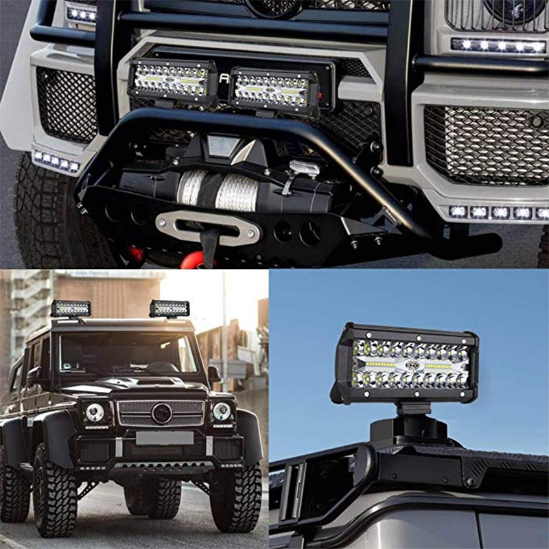 180W 240W 300W 360W Barra de luz LED de obra combo de coche luz de conducción para OffRoad camión 4WD 4x4 UAZ rampa para motocicleta 12V 24V auto