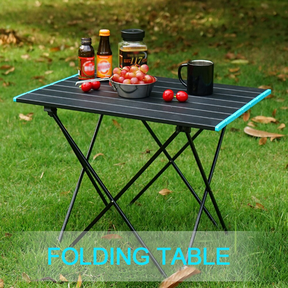 1pcs Portable Foldable Table Ultralight Aluminum Alloy Computer Bed Tables Folding Desk for Picnic BBQ Outdoor Camping Furniture