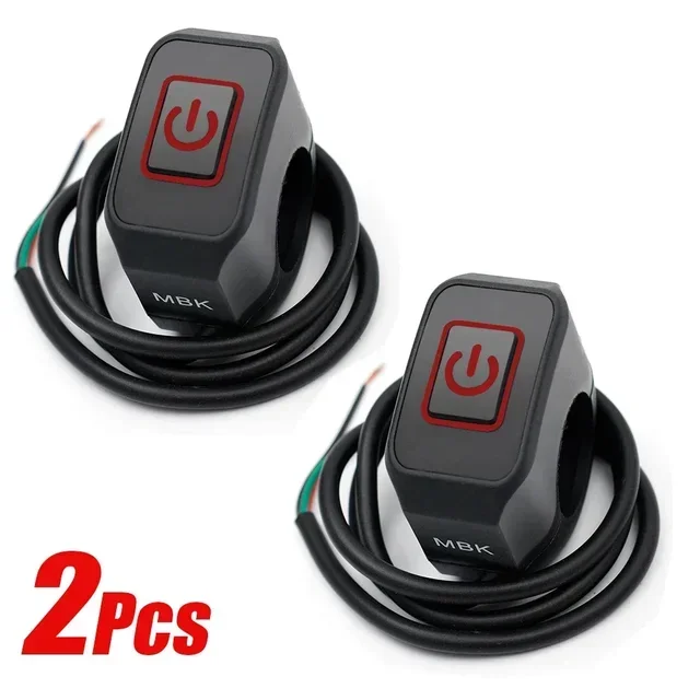 Universal- Motorrad Lenker Schalter Geschmack Geschmack Stecker Schalter für Elektrische Stern Druck Wasserdichte Steuer Schalter: Schwarz