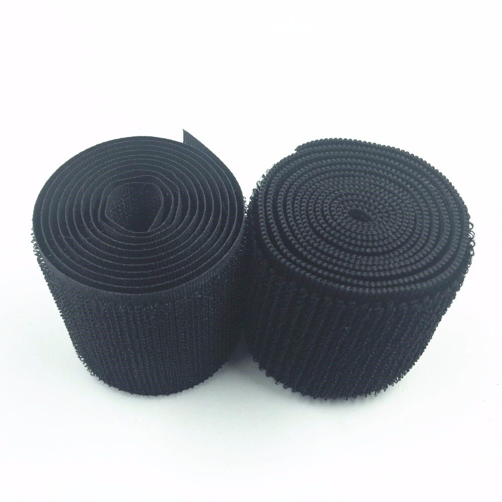 3Meters 2Rolls/set hooks and loops Elastic soft band self Adhesive Nylon Magic fastener Cloth DIY sewing accessories supplies