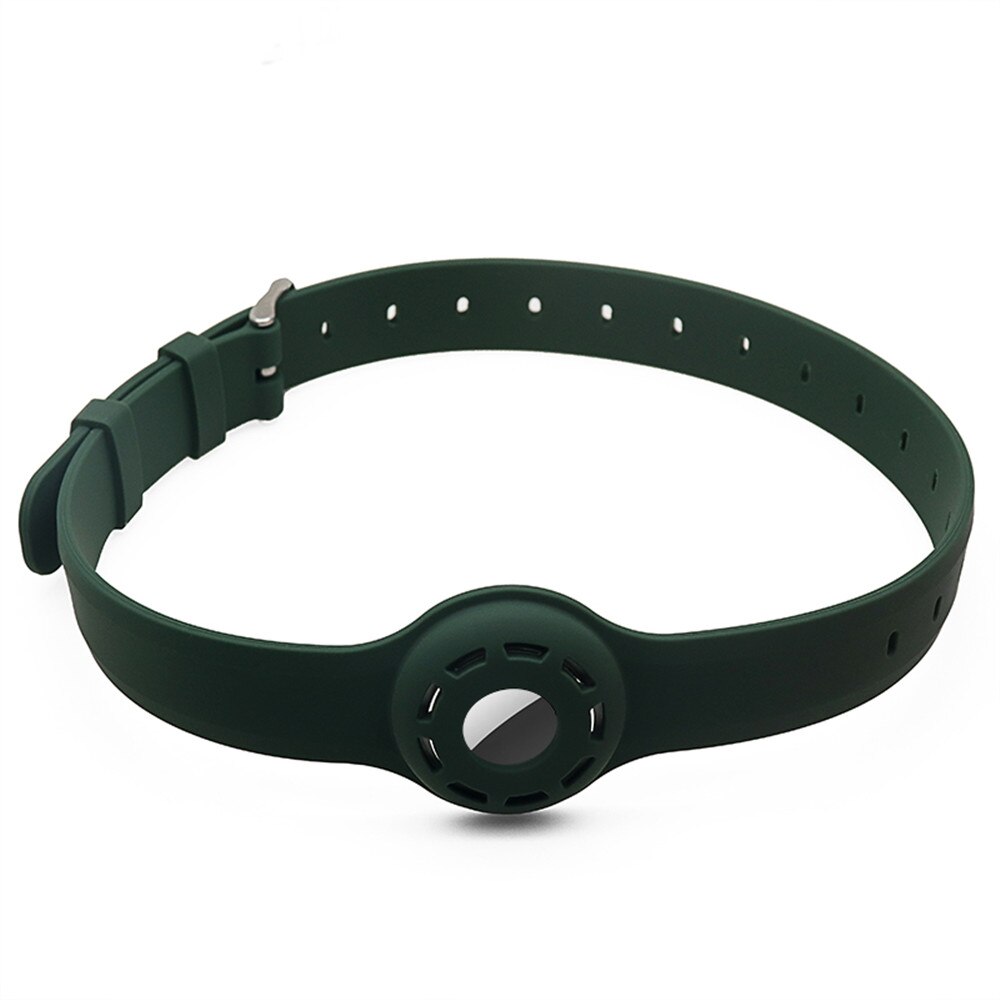 1pc til apple airtag etui hund kat halsbånd gps finder farverigt lysende beskyttende silikone etui til apple air tag tracker cover