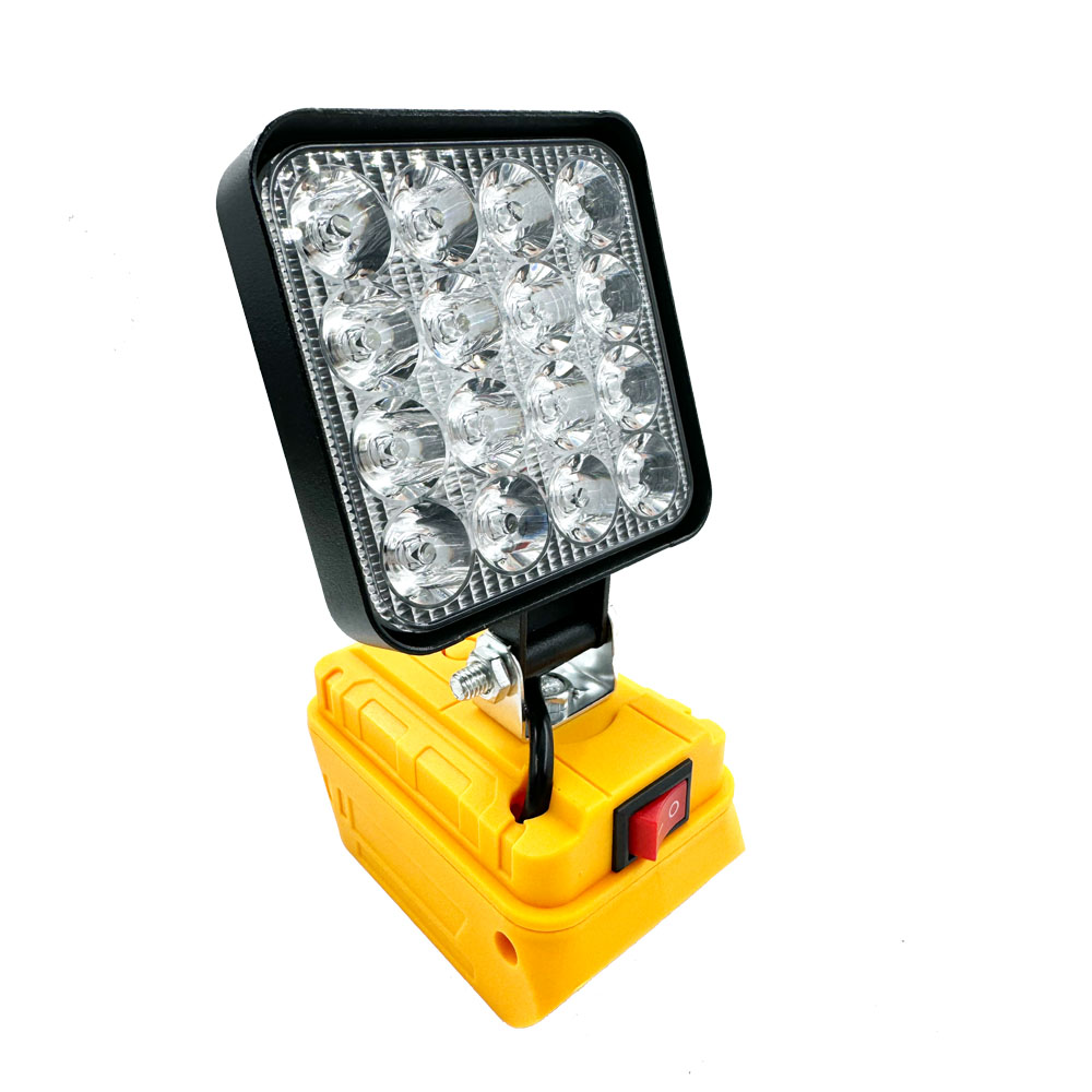 Lámpara inalámbrica para exteriores, luz LED de trabajo portátil de 3 pulgadas para Dewalt, linterna con batería de 14,4 V-20V, lámpara de Camping, iluminación de emergencia