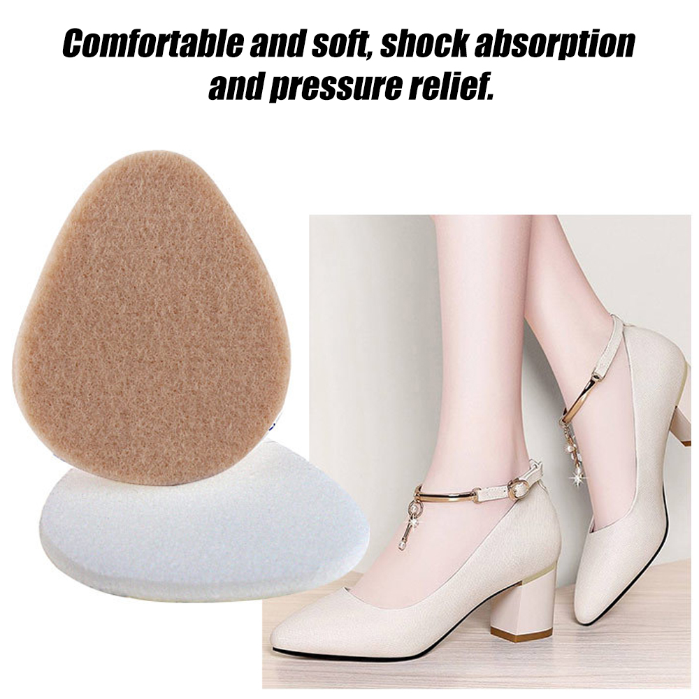 Almofada do pé da espuma do metatarso, almofadas dos pés do feltro do metatarso, inserção, alívio da dor, apoio antepé, adesivo, homens e mulheres, 1 par