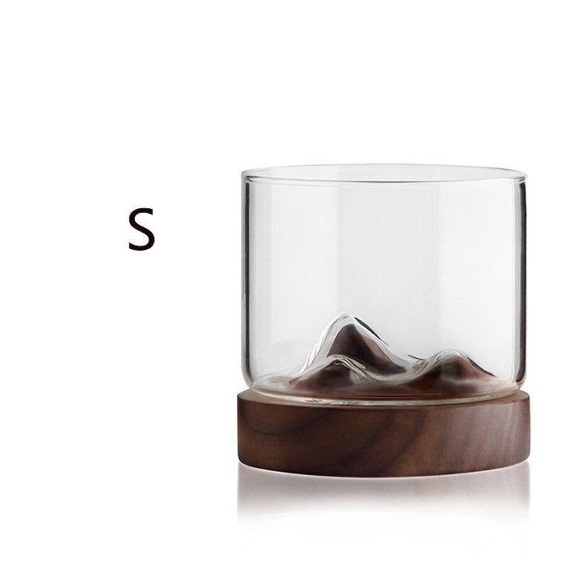 Chinese-Style Transparent Glass Tea Cup Household Teacup Cool Tea Set Mountain Cup Heat-Resistant Small Mountain Glass: A