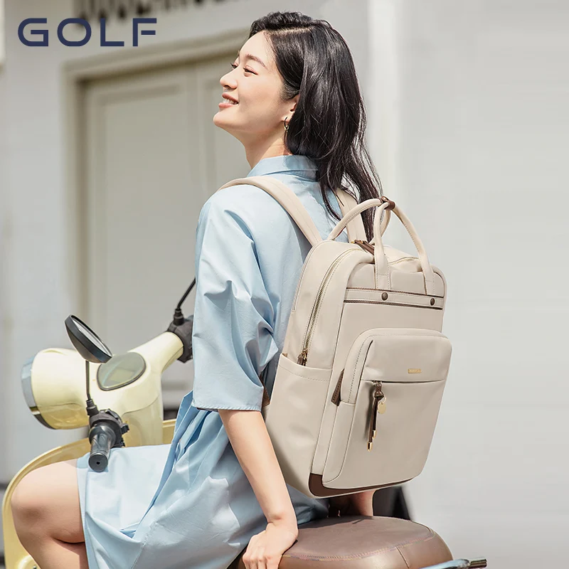 GOLF Backpacks for Women Business Trips Bag Fit 15.6 Inch Laptop Oxford Travel Commuting Backpack Bags with Handle