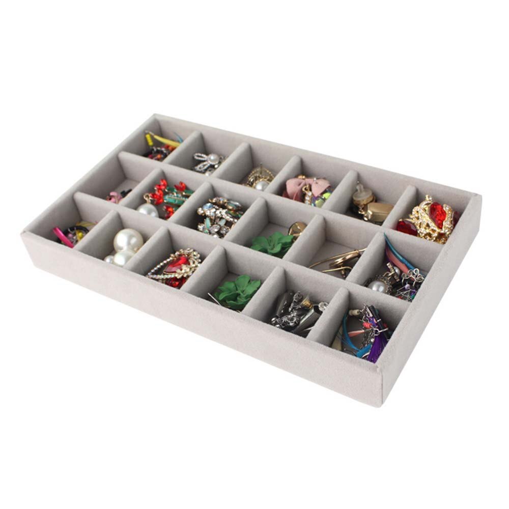 1Pc Drawer DIY Jewelry Storage Tray Ring Bracelet Box Jewelry Organizer Earring Holder Small Size Fit Most Room Space: E