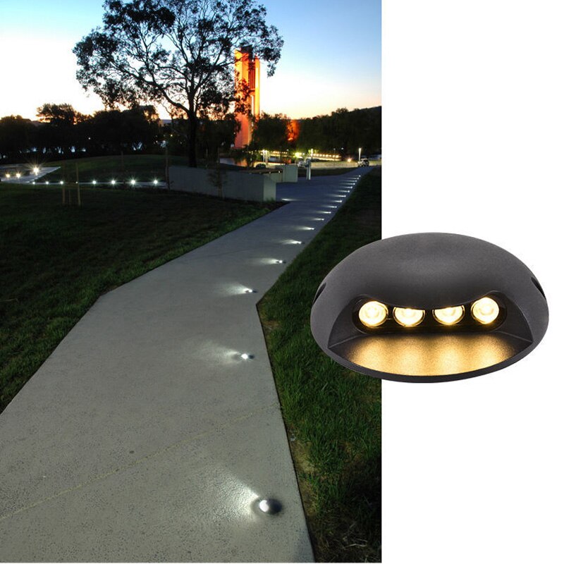 3W 6W 9W 12W IP68 Waterproof LED Underground Light Outdoor Ground Garden Path Floor Buried Yard Spot Landscape AC85-265V DC12V