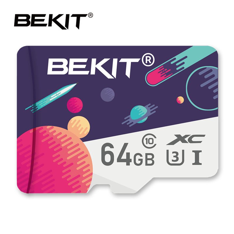 Bekit tarjeta microsd de 128gb 256GB gB 32 gb 64gb 16gb 8gb tarjeta de memoria de la tarjeta sd micro SDXC SDHC Clase 10 Flash drive para el teléfono inteligente de la cámara: SU-64GB-LUO