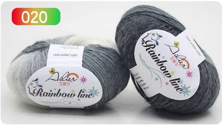50g/Ball 180 Meter 100% Merino Wolle Häkeln Garn Dick Für Hand betroffen Regenbogen Raum Gefärbt Baby Garne Wolle Gewinde: 020