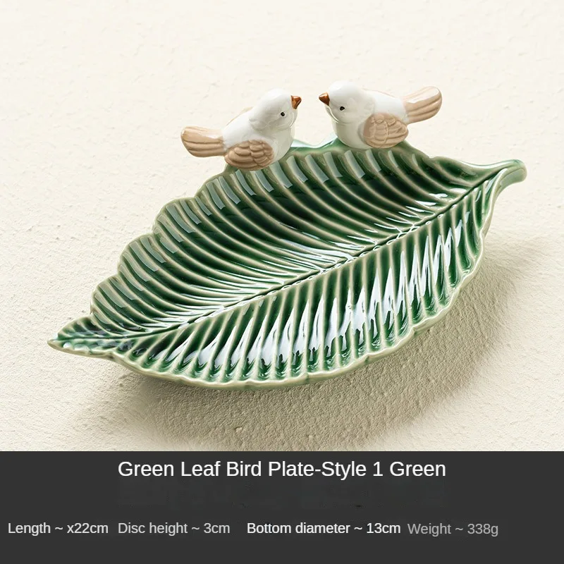 Nette Vogel Tablett Keramik Schmuck Lagerung Tabletts Kreative Regal Dim Sum Dessert Platte Wohnkultur Tee Tisch Desktop Dekoration Schüssel: Dunkelgrau